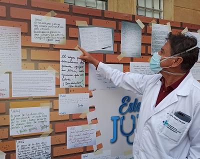 Cartas al personal de salud en el cumpleaños de Bogotá